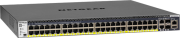 netgearm4300 52g poe 550w psu managed l2 l3 l4 gigabit ethernet poe 1u black gsm4352pa 100nes photo