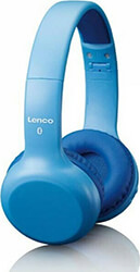 lenco hpb 110bu kids bluetooth headphone stickers blue photo