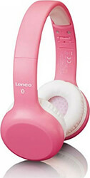 lenco hpb 110pk kids bluetooth headphone stickers pink photo