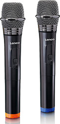 lenco mcw 020bk dual wireless microphone 65 mm receiver photo