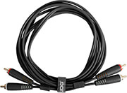 udg gear u97003bl ultimate audio cable set rca rca black straight 3m photo