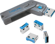 logilink au0043 usb port blocker 1x key and 4x locks photo