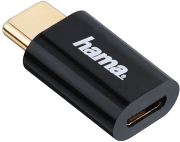 hama 178399 adapter micro usb to usb type c plug black photo