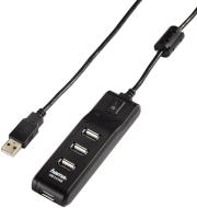 hama 54590 on off switch 4 port usb20 hub black photo