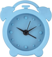 hama 123142 mini silicone alarm clock blue photo