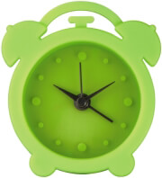 hama 123142 mini silicone alarm clock green photo