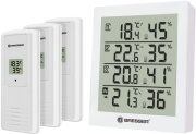 bresser temeo hygro quadro thermo hygrometer white photo