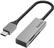 hama 200131 usb card reader usb c usb 30 sd microsd alu