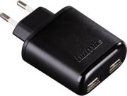 hama 123539 auto detect usb dual charger for tablets 5v 34a black photo