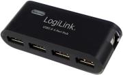 logilink ua0085 usb20 4 port hub with power supply black photo