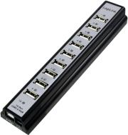 logilink ua0096 usb20 10 port hub with power supply black photo