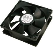 logilink fan101 pc case cooler fan 80x80x25mm black photo