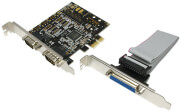 logilink pc0033 2x serial 1x parallel port pci express card photo