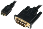 logilink chm005 mini hdmi to dvi d cable m m 30m black photo