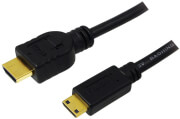 logilink ch0021 hdmi to mini hdmi high speed with ethernet v14 cable 1m black photo