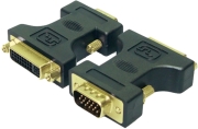 logilink ad0002 dvi adapter dvi i female hd dsub male gold plated photo