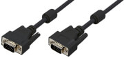 logilink cv0001 vga cable 2x 15 pin male double shielded with 2x ferrit core 180m black photo