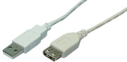 logilink cu0010 usb 20 extension cable male female 2m grey photo