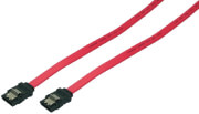 logilink cs0009 sata cable with clip 2x male 03m red photo