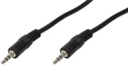 logilink ca1049 audio cable 2x 35mm male stereo 1m black photo