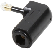 logilink ca1015 mini toslink adapter 90 1x toslink female 1x toslink 35 mm mini male black photo