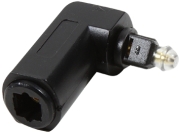 logilink ca1017 toslink adapter 90 angled 1x toslink male 1x toslink female black photo