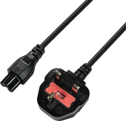 logilink cp120 power cord uk c5 18m black photo