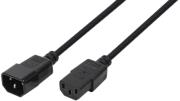 logilink cp091 power cord extension iec 60320 male female 18m black photo