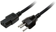 logilink cp102 power cord swiss iec male schuko c13 female 18m black photo