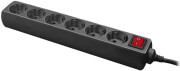 logilink lps202b 6 socket outlet strip with switch child protection 15m black photo