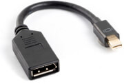 lanberg ad 0003 bk displayport minim displayportf cable adapter 10cm photo