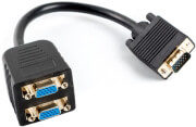 lanberg ad 0020 bk vga vga x2 adapter 20cm photo