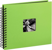 hama 10610 fine art spiral bound album 36x32cm 50 black pages kiwi photo