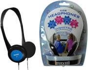 maxell kids headphones blue photo