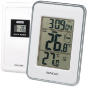 sencor sws 25 ws wireless thermometer with wireless sensor white silver photo
