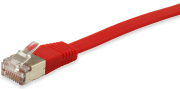 equip 607827 cat6a u ftp flat patch cable 05m red photo