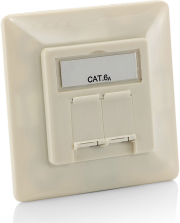 equip 125775 german face plate cat6a flush mounted box pearl white photo equip 125775 german face plate cat6a flush mounted box pearl white photo