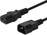 savio cl 99 computer power extension cable c14 c13 12m black photo