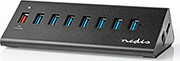 nedis uhubup3810bk usb hub 8 port qc30 usb 32 gen1 5 gbps 8xusb photo