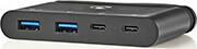 nedis tcarf230bk computer hub usb type c 2x usb c 2x usb 30 5g power delivery 100w black photo nedis tcarf230bk computer hub usb type c 2x usb c 2x usb 30 5g power delivery 100w black photo