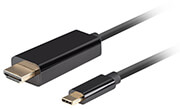 lanberg usb cm hdmi cable 4k 60hz 1m black photo