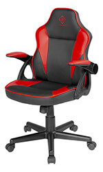 deltaco gam 130 br gaming karekla dermatinis junior black red dc120r photo