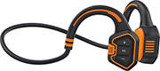 evolveo boneswim mp3 16gb wireless headphones on the cheekbones orange photo