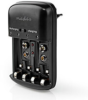 nedis bach07 nimh battery charger aa aaa e block photo