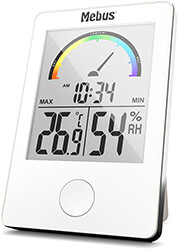 mebus 11130 thermo hygrometer white photo