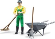 bruder farmer figure set with accessories photo