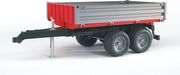 bruder board wall trailer gray red photo