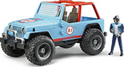 bruder jeep cross country racer with racing driver blue photo bruder jeep cross country racer with racing driver blue photo