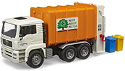 bruder man tga garbage truck rear loader photo