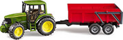 bruder john deere 6920 with tub tipping trailer with automatic back panel photo